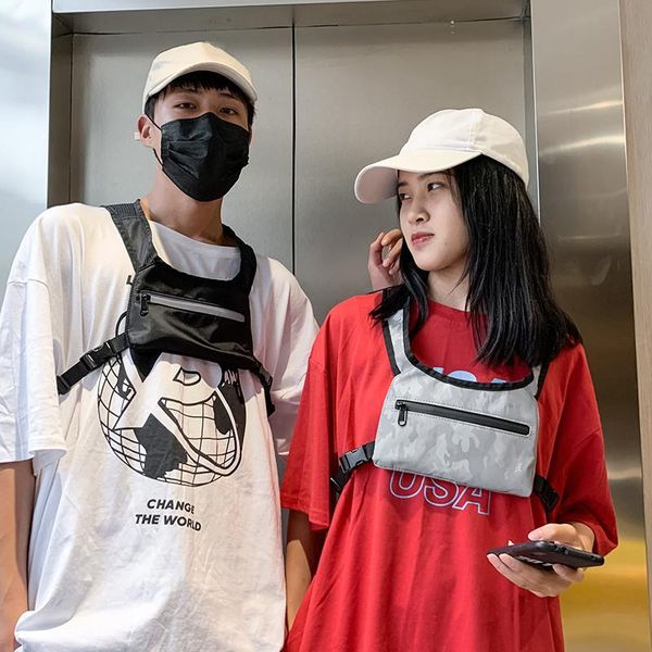 streetwear hip hop bag black reflective chest rig bags tactical vest nylon fashion purse women waist packs
streetwear hip hop bag black reflective chest rig bags tactical vest nylon fashion purse women waist packs