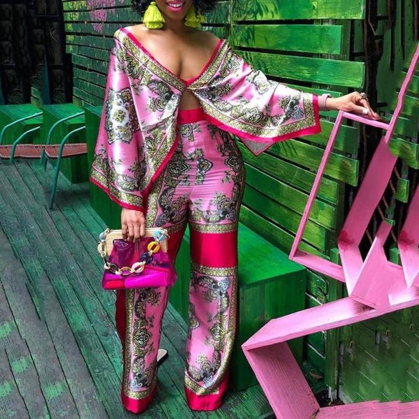 two piece dress print cape style and pants set 2 batwing sleeve women crop trousers vintage dashiki suit, White
two piece dress print cape style and pants set 2 batwing sleeve women crop trousers vintage dashiki suit, White