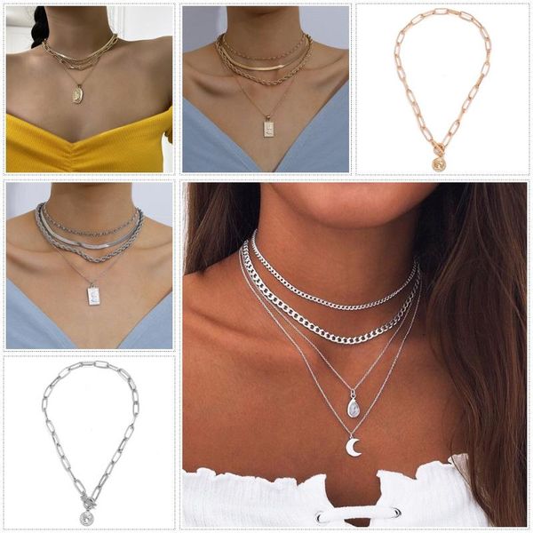 laramoi hip hop alloy coin choker necklace for women hyperbole punk rock pendant layered thick chain collar chokers, Golden;silver
laramoi hip hop alloy coin choker necklace for women hyperbole punk rock pendant layered thick chain collar chokers, Golden;silver