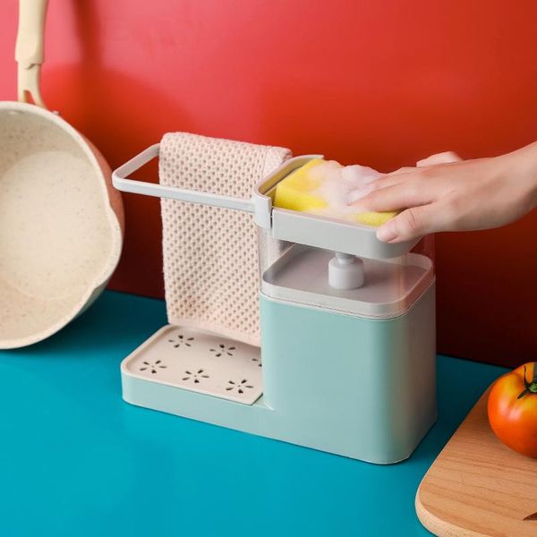multifunctional kitchen cleaning combination rack 3 in 1 soap dispenser sponge holder towel storage & organization
multifunctional kitchen cleaning combination rack 3 in 1 soap dispenser sponge holder towel storage & organization