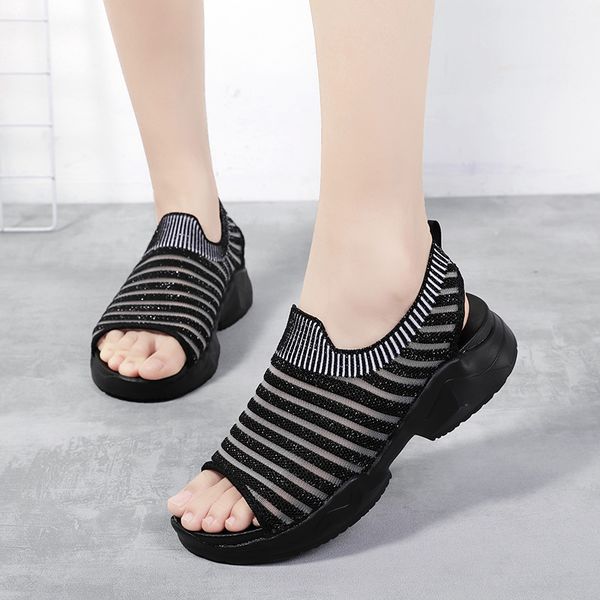 sandals women summer shoes breathable female shoes ladies slip on flat platform sandals shoes woman sandalias1, Black
sandals women summer shoes breathable female shoes ladies slip on flat platform sandals shoes woman sandalias1, Black