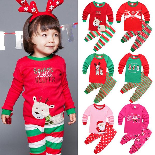 pajamas cartoon kids christmas pyjamas spring autumn cotton long sleeve + pants boys girls sets 1-6 year children's clothing, Blue;red
pajamas cartoon kids christmas pyjamas spring autumn cotton long sleeve + pants boys girls sets 1-6 year children's clothing, Blue;red