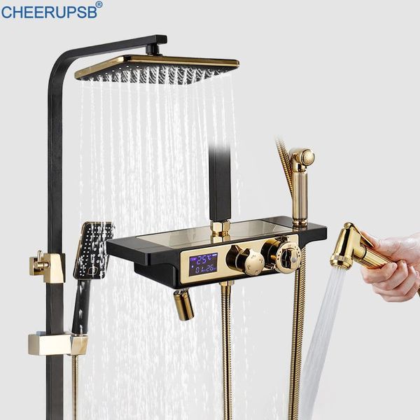 thermostatic shower system bathroom wall mounted led digital set square spray spa rainfall bath faucet cold mixer tap sets
thermostatic shower system bathroom wall mounted led digital set square spray spa rainfall bath faucet cold mixer tap sets