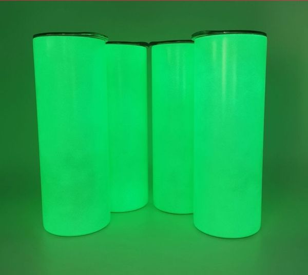 luminous water bottles 20oz cylinder glow in the dark stainless steel insulated thermos fluorescence white blank heat transfer tumblers
luminous water bottles 20oz cylinder glow in the dark stainless steel insulated thermos fluorescence white blank heat transfer tumblers