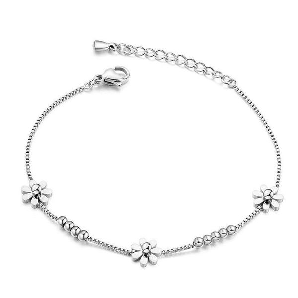 link, chain titanium steel 18k rose gold plated small fresh daisy charm bracelet female jewelry & link bracelets b18196, Black
link, chain titanium steel 18k rose gold plated small fresh daisy charm bracelet female jewelry & link bracelets b18196, Black