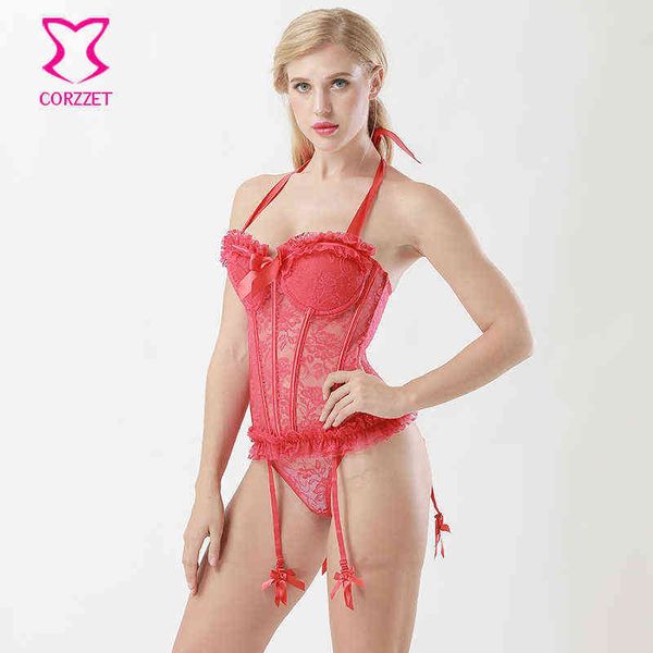 nxy set red transparent stretch floral lace corselet corset lingerie halter neck push up bustier gothique corsets and bustiers 1130, Red;black
nxy set red transparent stretch floral lace corselet corset lingerie halter neck push up bustier gothique corsets and bustiers 1130, Red;black