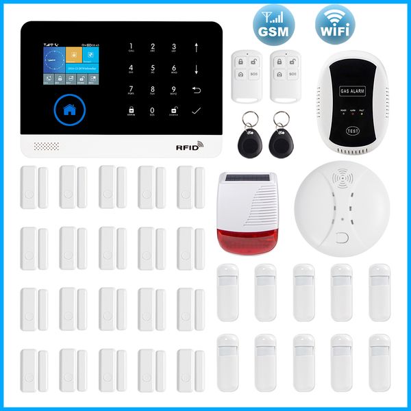 awaywar wireless wifi gsm rfid tft security alarm system kit app remote control burglar touch keyboard smart home
awaywar wireless wifi gsm rfid tft security alarm system kit app remote control burglar touch keyboard smart home