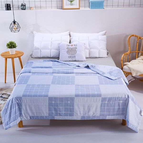 summer quilts air-conditioning comforter soft breathable blanket thin plaid print bedspread bed cover home textiles comforters & sets
summer quilts air-conditioning comforter soft breathable blanket thin plaid print bedspread bed cover home textiles comforters & sets