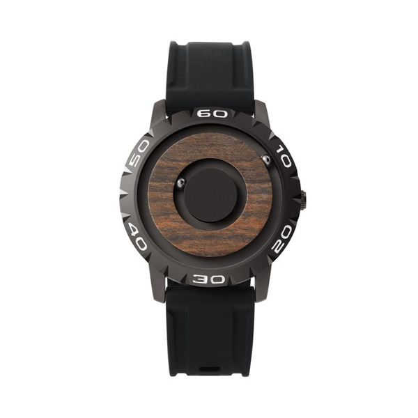 wooden quartz men's watch magnetic steel ball show no table mirror concept silicone strap touch to get time clock blind e031 wristwatch, Slivery;brown
wooden quartz men's watch magnetic steel ball show no table mirror concept silicone strap touch to get time clock blind e031 wristwatch, Slivery;brown