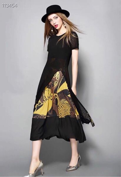 Dress Summer Short Sleeve Linen with Printed Suspender Lining and Knitted Split Skirt Two Piece Women's, White;black
Dress Summer Short Sleeve Linen with Printed Suspender Lining and Knitted Split Skirt Two Piece Women's, White;black