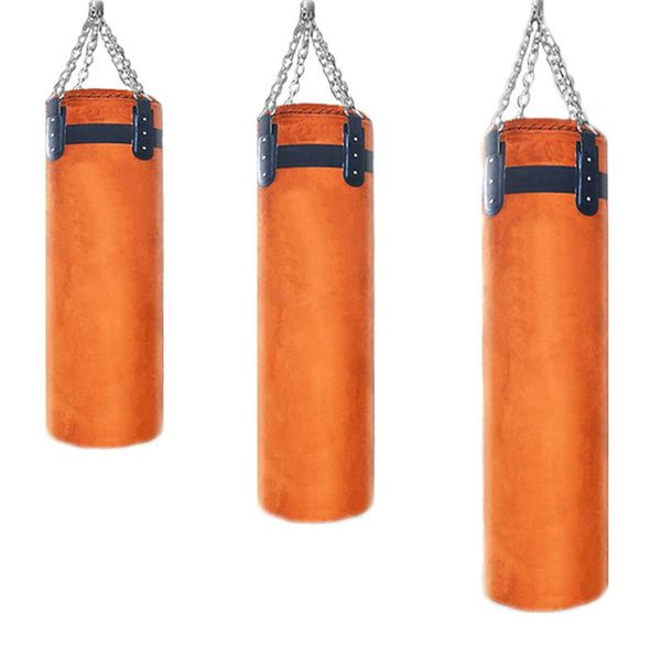 sand bag 80/100/120cm thickened leather sandbag suede hook hanging punching kicking muay thai train boxing bags
sand bag 80/100/120cm thickened leather sandbag suede hook hanging punching kicking muay thai train boxing bags
