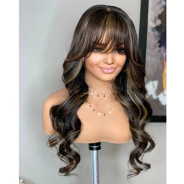 body wave highlight remy brazilian human hair wigs for black women with bangs 13x6 deep part lace front wig 150 density
body wave highlight remy brazilian human hair wigs for black women with bangs 13x6 deep part lace front wig 150 density
