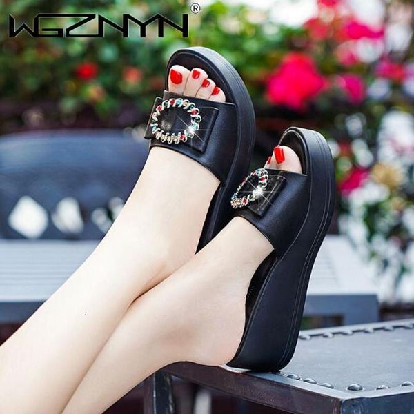 slippers platform high heel women fashion crystal fish mouth wedges color diamond outdoor shoes ladies elegant with pump hbze, Black
slippers platform high heel women fashion crystal fish mouth wedges color diamond outdoor shoes ladies elegant with pump hbze, Black