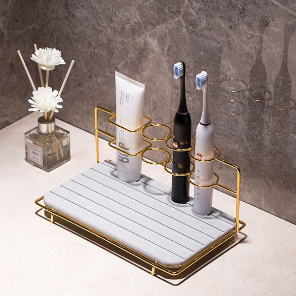 Toilet Bathroom Light Luxury Electric Toothbrush Washing Table Storage Toothpaste Rack Free of Punching
Toilet Bathroom Light Luxury Electric Toothbrush Washing Table Storage Toothpaste Rack Free of Punching