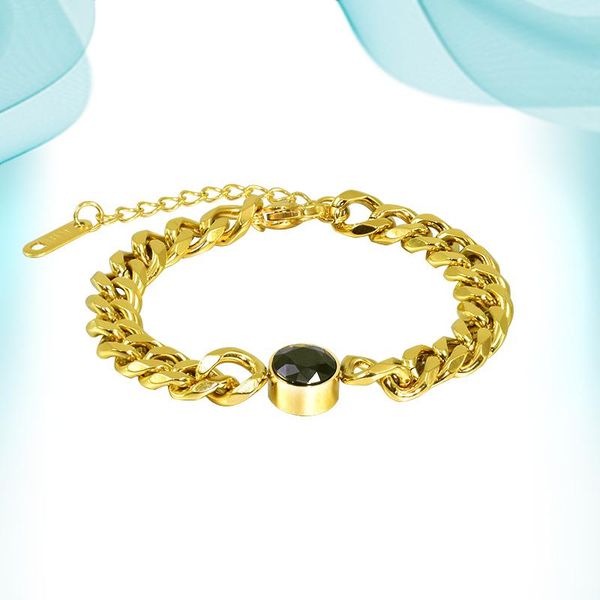 charm bracelets trendy jewelry creative fashion cool clavicle chain stainless titanium steel necklace black stone personalized, Golden;silver
charm bracelets trendy jewelry creative fashion cool clavicle chain stainless titanium steel necklace black stone personalized, Golden;silver