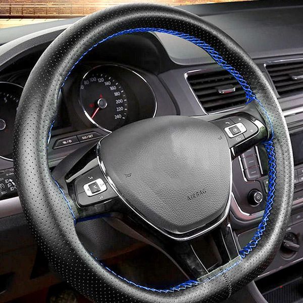 steering wheel covers car cover faux leather hand sewing diy soft grip auto 38cm black with blue thread accessories
steering wheel covers car cover faux leather hand sewing diy soft grip auto 38cm black with blue thread accessories