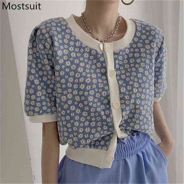daisy knitted women cardigan summer puff sleeve single breasted short sweater crop korean vintage ladies jumpers 210513, White;black
daisy knitted women cardigan summer puff sleeve single breasted short sweater crop korean vintage ladies jumpers 210513, White;black