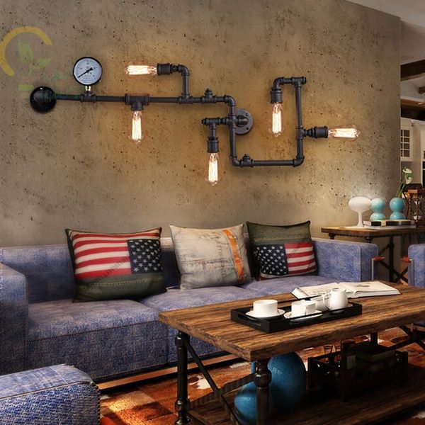 color steam punk loft industrial iron rust water pipe retro wall lamp sconce lights e27 led for living room bedroom coff lamps
color steam punk loft industrial iron rust water pipe retro wall lamp sconce lights e27 led for living room bedroom coff lamps