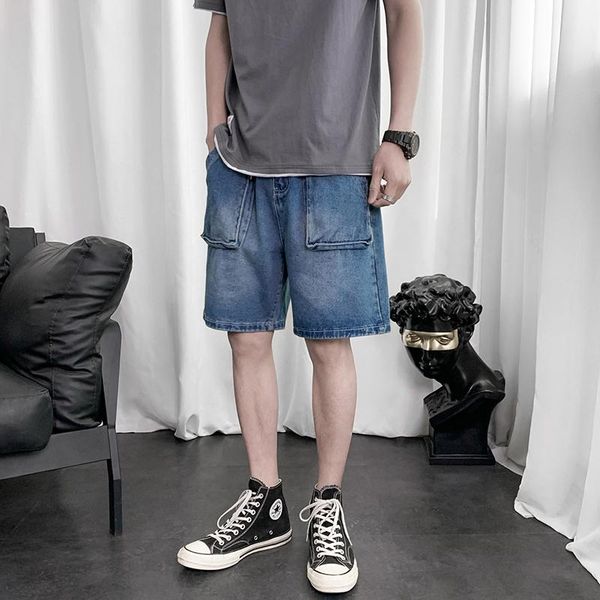 plus size 5xl-m fashion big pockets loose denim shorts men clothes 2021 simple knee length casual jeans short homme blue quality men's, White;black
plus size 5xl-m fashion big pockets loose denim shorts men clothes 2021 simple knee length casual jeans short homme blue quality men's, White;black