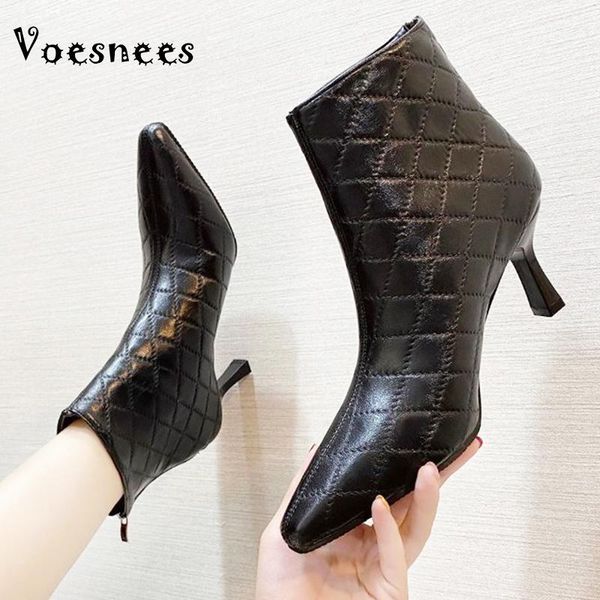 boots voesnees women 2021 autumn stiletto shoes european and american pointed back zipper mid-heel short boot, Black
boots voesnees women 2021 autumn stiletto shoes european and american pointed back zipper mid-heel short boot, Black