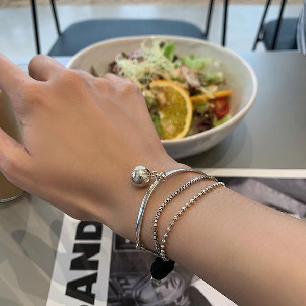 link, chain allme vintage multi layers ball toggle clasp circle charm bracelet for women copper beads snake bracelets gifts 2021, Black
link, chain allme vintage multi layers ball toggle clasp circle charm bracelet for women copper beads snake bracelets gifts 2021, Black