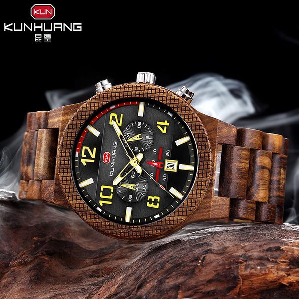 wristwatches kunhuang big dial wooden men watches casual chronograph military sports quartz wood watch relogio masculino, Slivery;brown
wristwatches kunhuang big dial wooden men watches casual chronograph military sports quartz wood watch relogio masculino, Slivery;brown