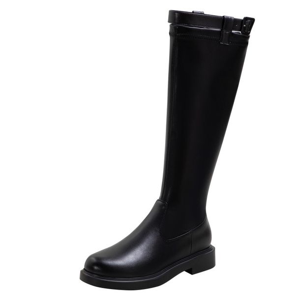 winter knee high boots women designer round toe low heels shoes natural genuine leather party wedding fashion luxury platform lady warorwar, Black
winter knee high boots women designer round toe low heels shoes natural genuine leather party wedding fashion luxury platform lady warorwar, Black