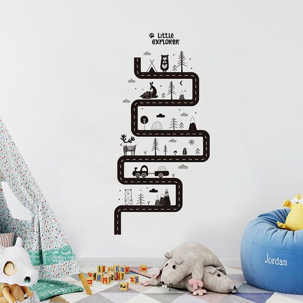 wall stickers cartoon road forest mountain animals trees decals for kids room play baby nursey home decoartion decor
wall stickers cartoon road forest mountain animals trees decals for kids room play baby nursey home decoartion decor