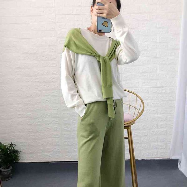 est fake shawl two knitted 2 piece pants set women spring fall soft loose thin sweater and wide leg sets 210525, White
est fake shawl two knitted 2 piece pants set women spring fall soft loose thin sweater and wide leg sets 210525, White