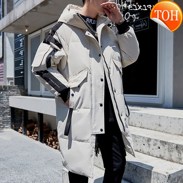 long down coat 2021 winter men's jacket hooded fashion men windproof waterproof thick warm brand mens clothing parka, Black
long down coat 2021 winter men's jacket hooded fashion men windproof waterproof thick warm brand mens clothing parka, Black