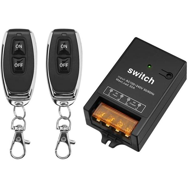 smart home control wireless remote relay ac 110v-240v rf switch with 328ft long range for lights ceiling and fish pool, 30a
smart home control wireless remote relay ac 110v-240v rf switch with 328ft long range for lights ceiling and fish pool, 30a