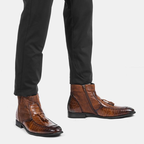 4046 leather boots men comfortable brand fashion 2021 ankle boots men #kd5285c3, Black
4046 leather boots men comfortable brand fashion 2021 ankle boots men #kd5285c3, Black