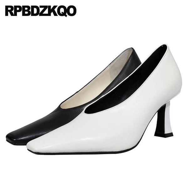 thick italian size 4 34 big 33 pumps high heels square toe genuine leather white ladies formal shoes runway celebrity court dress, Black
thick italian size 4 34 big 33 pumps high heels square toe genuine leather white ladies formal shoes runway celebrity court dress, Black