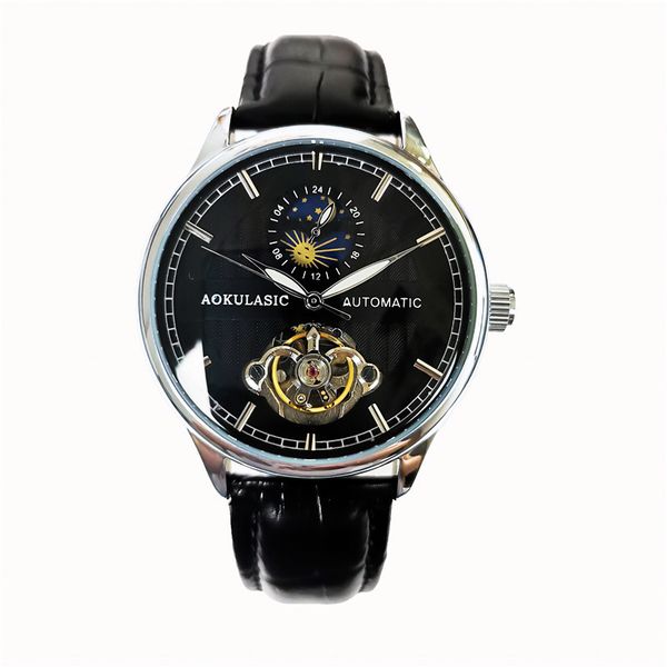 automatic watches for men brand luxury designer men mechanical fashion montre homme, Slivery;brown
automatic watches for men brand luxury designer men mechanical fashion montre homme, Slivery;brown