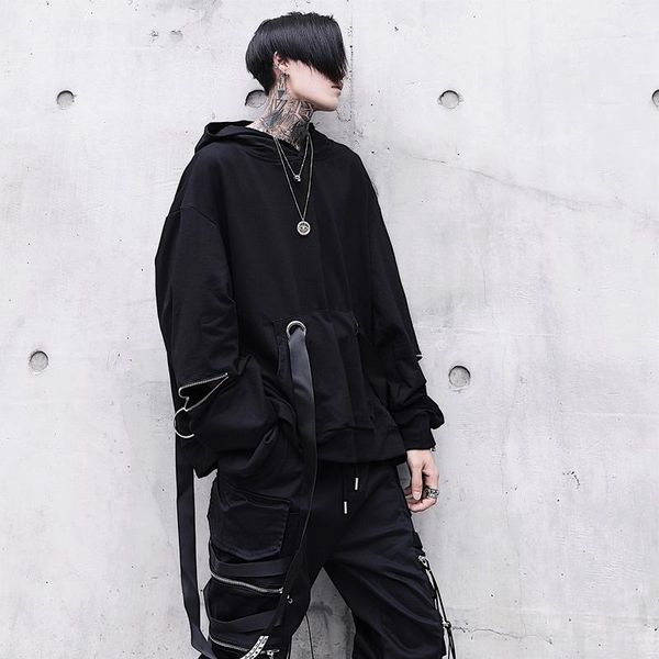 men's tracksuits sets black hoodies and pants punk graphic ribbon zipper hooded sweatshirts cargo pant men oversized loose streetwear s, Gray
men's tracksuits sets black hoodies and pants punk graphic ribbon zipper hooded sweatshirts cargo pant men oversized loose streetwear s, Gray