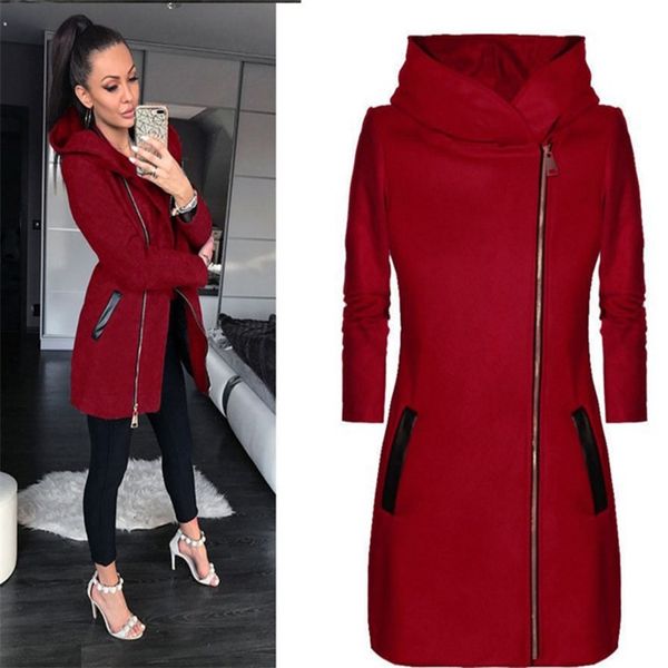 winter jacket women high collar hooded colorblock zipper long sleeve coat jacket 210426, Black
winter jacket women high collar hooded colorblock zipper long sleeve coat jacket 210426, Black