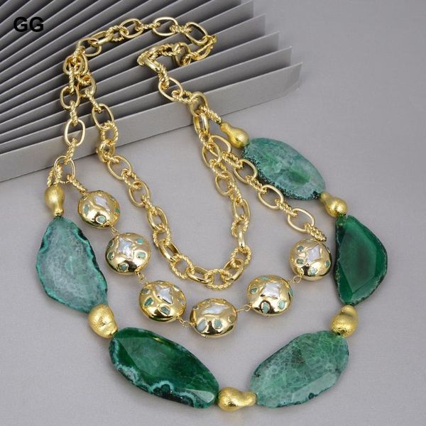 pendant necklaces guaiguai jewelry freshwater cultured white pearl star shape green chrysoprases agates gold color chain necklace for women, Silver
pendant necklaces guaiguai jewelry freshwater cultured white pearl star shape green chrysoprases agates gold color chain necklace for women, Silver
