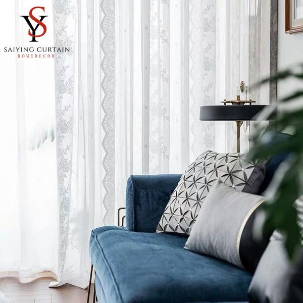 european white lace tulle window curtains living room floral sheer voile curtain for bedroom romantic wedding decoration outdoor & drapes
european white lace tulle window curtains living room floral sheer voile curtain for bedroom romantic wedding decoration outdoor & drapes