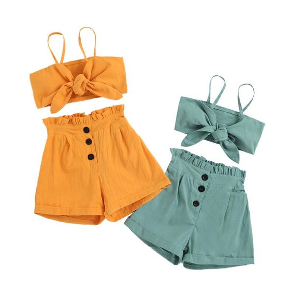 clothing sets 1-6y toddler girls casual two-piece clothes set solid color camisole and elastic waist shorts 2pcs outfits summer, White
clothing sets 1-6y toddler girls casual two-piece clothes set solid color camisole and elastic waist shorts 2pcs outfits summer, White