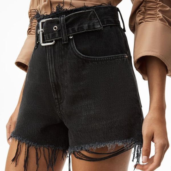 women's jeans women high waist straight wide leg buckle belt with edges washed, Blue
women's jeans women high waist straight wide leg buckle belt with edges washed, Blue
