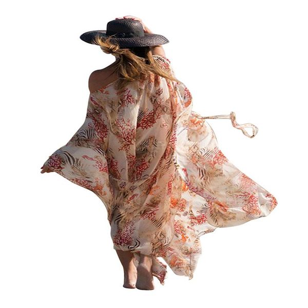 women's swimwear 2021 swimsuit cover ups, long sleeve coral print loose caftan flowy kimono with belt cover-ups, White;black
women's swimwear 2021 swimsuit cover ups, long sleeve coral print loose caftan flowy kimono with belt cover-ups, White;black