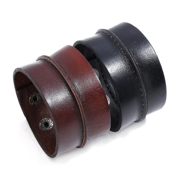tennis vintage unique wide genuine leather casual wrap simple charm wristbands women men biker retro bangle punk jewelry, Golden;silver
tennis vintage unique wide genuine leather casual wrap simple charm wristbands women men biker retro bangle punk jewelry, Golden;silver