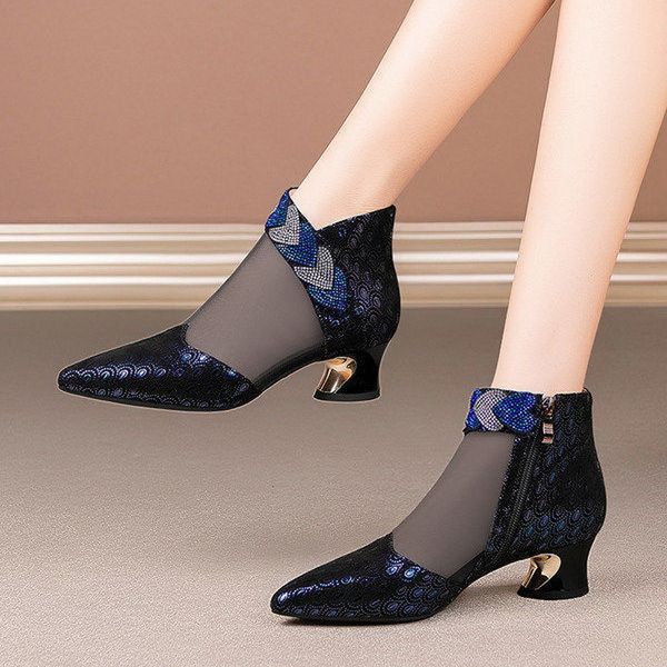 shoes pointed toe mesh boots woman,summer boots,women's rhinestone shoes,back zip,mid heel for female,black,blue tv2f
shoes pointed toe mesh boots woman,summer boots,women's rhinestone shoes,back zip,mid heel for female,black,blue tv2f