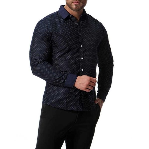 men's casual shirts brand men autumn loose long sleeve cotton shirt business polka dot office camisa masculina, White;black
men's casual shirts brand men autumn loose long sleeve cotton shirt business polka dot office camisa masculina, White;black