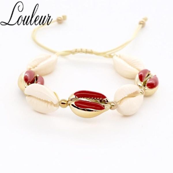 charm bracelets louleur fashion cowrie shell jewelry handmade colorful summer beach bohemian seashell for women gift, Golden;silver
charm bracelets louleur fashion cowrie shell jewelry handmade colorful summer beach bohemian seashell for women gift, Golden;silver