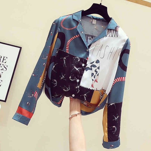 suits notched women blouses retro silky printed long sleeve shirt female femme blouse blusas mujer womens shirts, White;black
suits notched women blouses retro silky printed long sleeve shirt female femme blouse blusas mujer womens shirts, White;black
