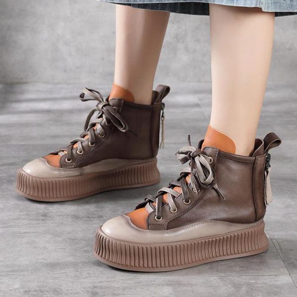 boots johnature mixed colors women shoes platform genuine leather 2021 lace-up flat with round toe handmade ladies, Black
boots johnature mixed colors women shoes platform genuine leather 2021 lace-up flat with round toe handmade ladies, Black