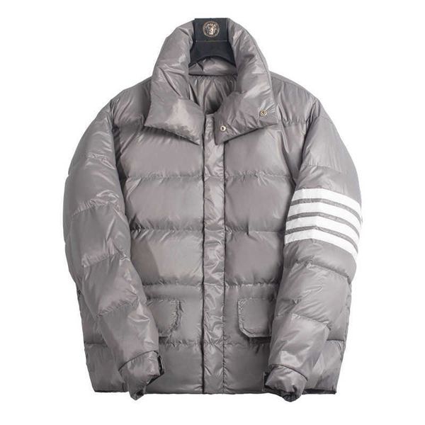 tb white duck down loose men's women's same winter medium and long warm jacket with thick collar, Black
tb white duck down loose men's women's same winter medium and long warm jacket with thick collar, Black