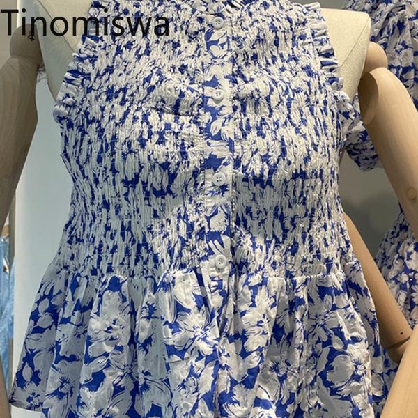 women's blouses & shirts tinnomiswa korean fashion blouse women o neck sleeveless single breasted floral printed chic elegant ladies, White
women's blouses & shirts tinnomiswa korean fashion blouse women o neck sleeveless single breasted floral printed chic elegant ladies, White