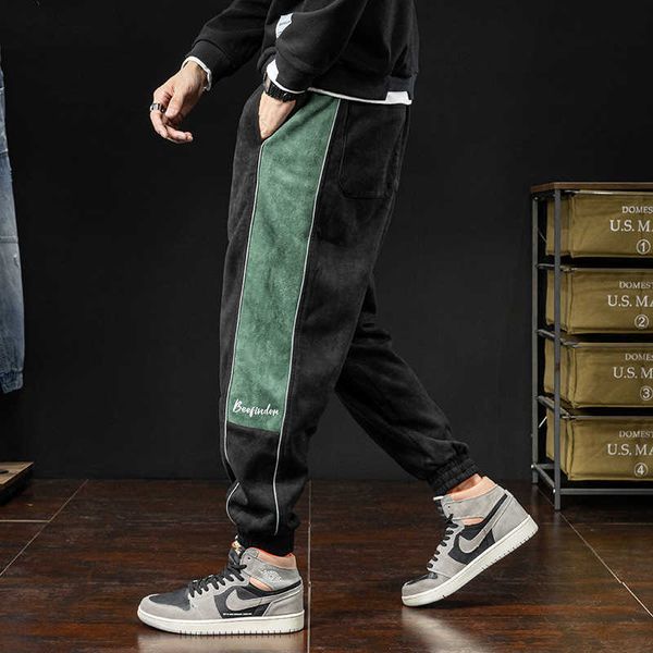 men's jeans japanese style fashion men loose fit spliced designer casual fleece cargo pants streetwear hip hop joggers sweatpants, Blue
men's jeans japanese style fashion men loose fit spliced designer casual fleece cargo pants streetwear hip hop joggers sweatpants, Blue